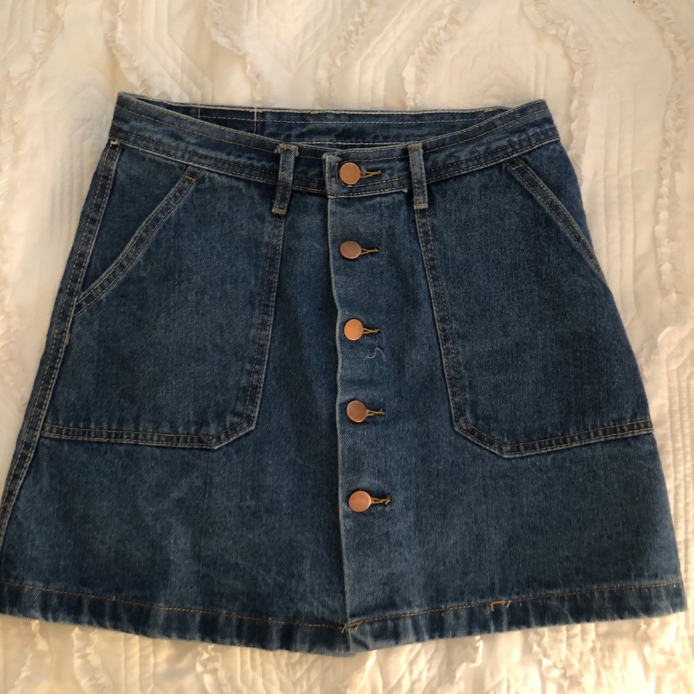 Mini jean skirt worn once